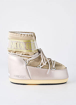 Bottines/boots tissage satiné talon plat jusqu'à 3cm or MOON BOOT femme