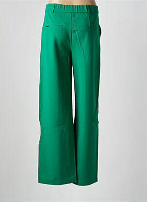 Pantalon droit stretch taille haute vert STREET ONE femme