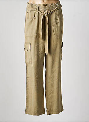 Pantalon cargo taille élastique taille normale vert GARCIA femme