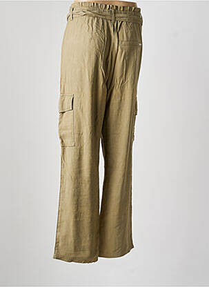Pantalon cargo taille élastique taille normale vert GARCIA femme