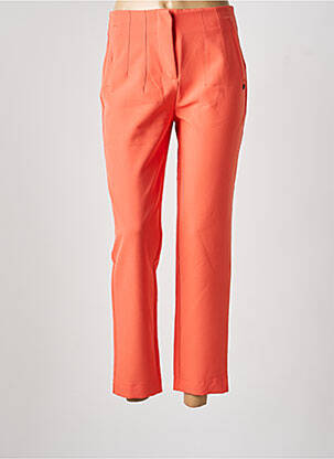 Pantalon 7/8 taille haute taille haute orange GARCIA femme