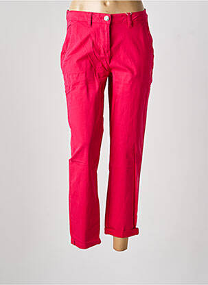 Pantalon chino taille basse taille basse rose CECIL femme