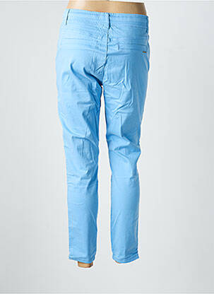 Pantalon chino tissage popeline taille normale bleu CREAM femme