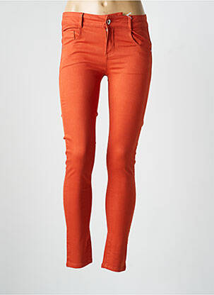 Jeans skinny stretch taille basse orange LES P'TITES BOMBES femme