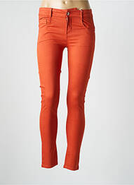 Jeans skinny stretch taille basse orange LES P'TITES BOMBES femme