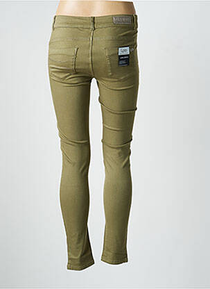 Jeans skinny stretch taille basse vert LES P'TITES BOMBES femme