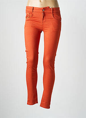 Jeans skinny stretch taille basse orange LES P'TITES BOMBES femme