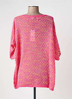 Pull maille ajourée manches courtes rose MOLLY BRACKEN femme