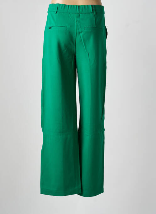 Pantalon droit stretch taille haute vert STREET ONE femme
