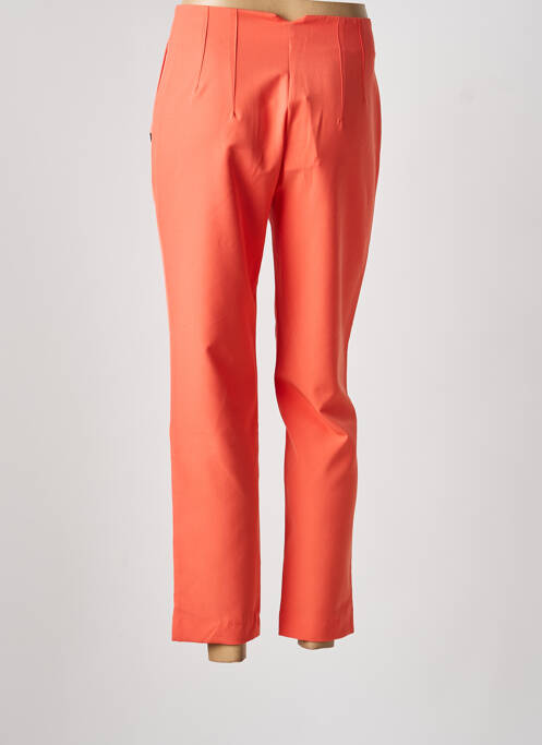 Pantalon 7/8 taille haute taille haute orange GARCIA femme