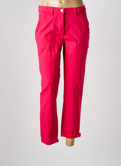 Pantalon chino taille basse taille basse rose CECIL femme