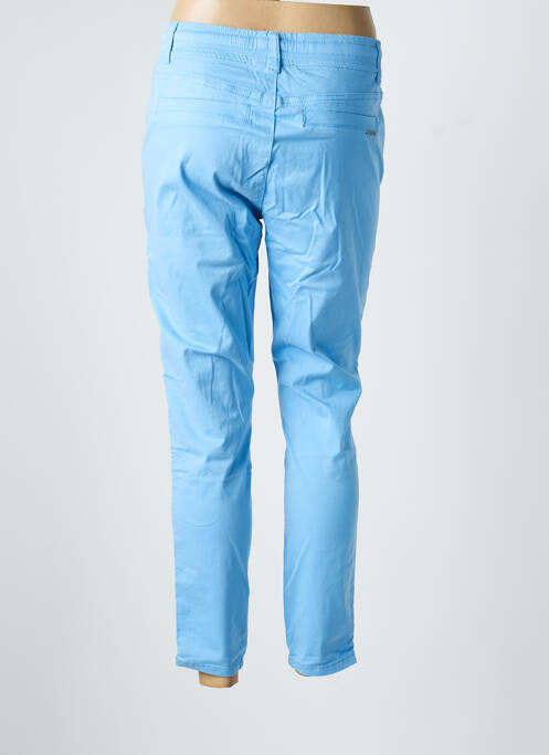 Pantalon chino tissage popeline taille normale bleu CREAM femme