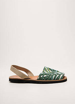 Sandales/nu pieds bout ouvert talon plat jusqu'à 3cm vert MINORQUINES femme