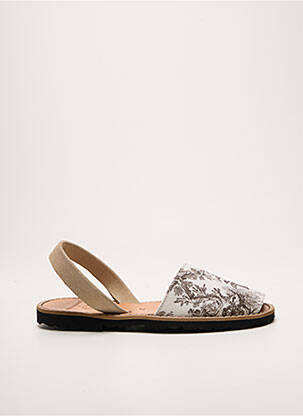 Sandales/nu pieds bout ouvert talon plat jusqu'à 3cm beige MINORQUINES femme
