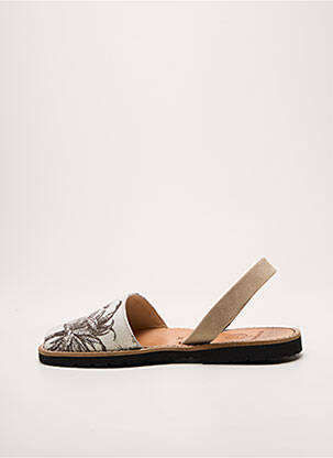 Sandales/nu pieds bout ouvert talon plat jusqu'à 3cm beige MINORQUINES femme
