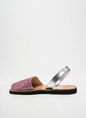 Sandales/nu pieds bout ouvert talon plat jusqu'à 3cm rose MINORQUINES femme