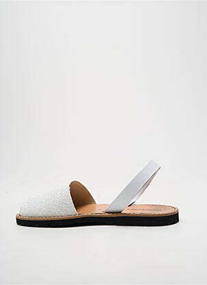 Sandales/nu pieds bout ouvert talon plat jusqu'à 3cm blanc MINORQUINES femme