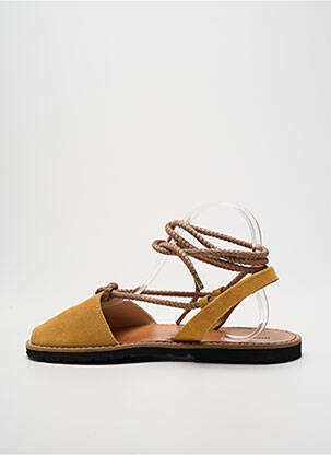 Sandales/nu pieds bout ouvert talon plat jusqu'à 3cm marron MINORQUINES femme