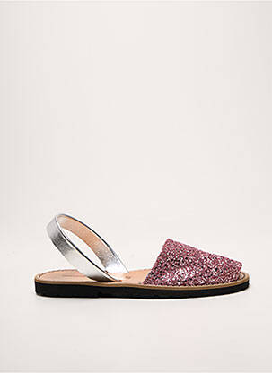 Sandales/nu pieds bout ouvert talon plat jusqu'à 3cm rose MINORQUINES femme