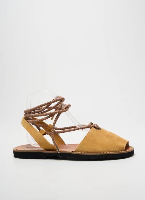 Sandales/nu pieds bout ouvert talon plat jusqu'à 3cm marron MINORQUINES femme