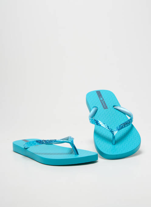 Tongs bout ouvert talon plat jusqu'à 3cm bleu IPANEMA femme