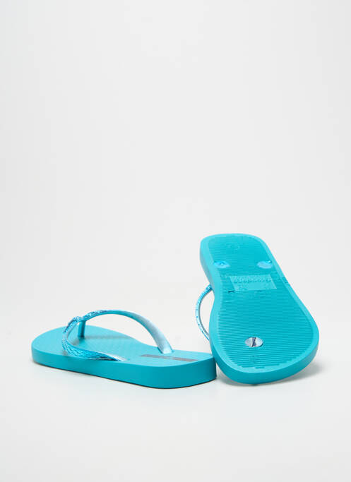 Tongs bout ouvert talon plat jusqu'à 3cm bleu IPANEMA femme