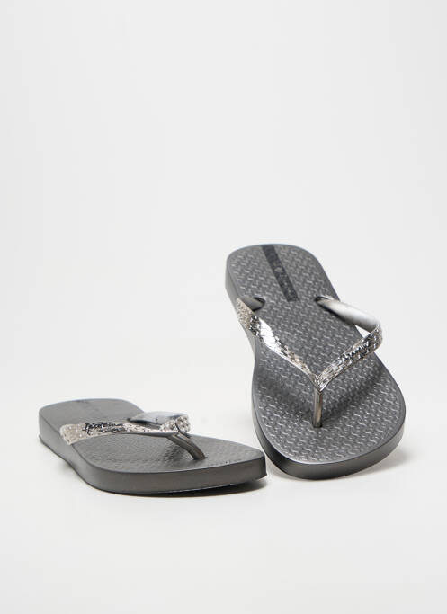 Tongs bout ouvert talon plat jusqu'à 3cm noir IPANEMA femme