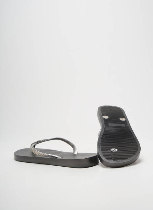 Tongs bout ouvert talon plat jusqu'à 3cm noir IPANEMA femme