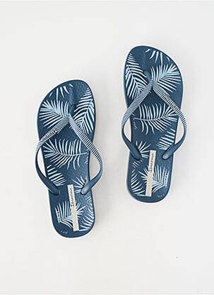 Tongs bout ouvert talon plat jusqu'à 3cm bleu IPANEMA femme