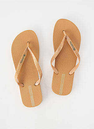 Tongs bout ouvert talon plat jusqu'à 3cm marron IPANEMA femme
