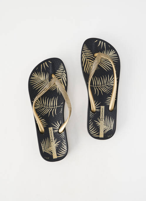Tongs tissage satiné talon plat jusqu'à 3cm or IPANEMA femme