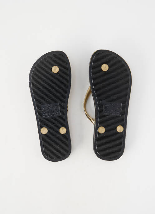 Tongs tissage satiné talon plat jusqu'à 3cm or IPANEMA femme