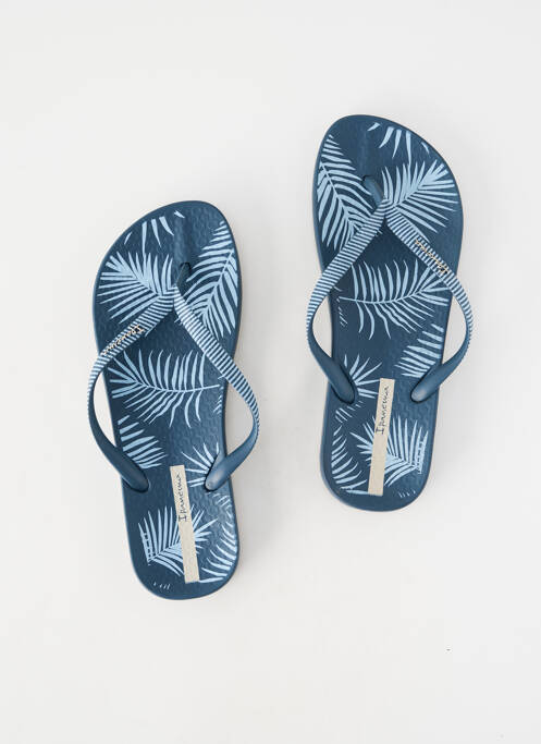Tongs bout ouvert talon plat jusqu'à 3cm bleu IPANEMA femme