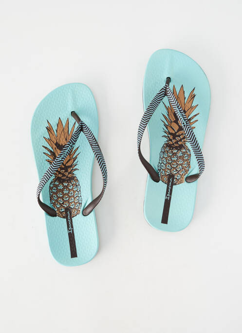 Tongs bout ouvert talon plat jusqu'à 3cm bleu IPANEMA femme
