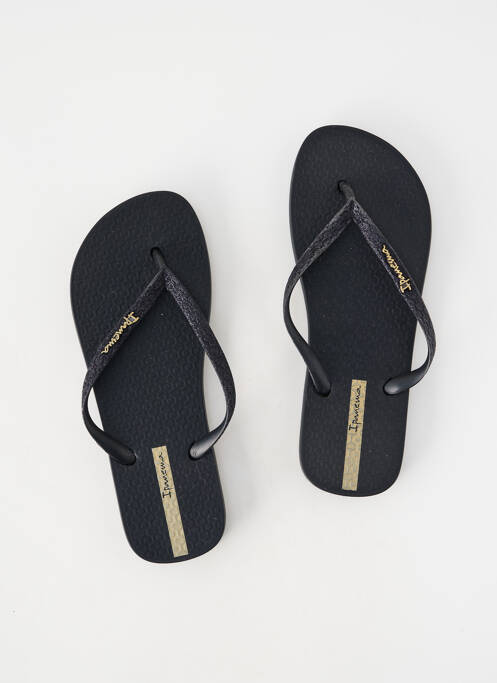 Tongs tissage tissage pailleté talon plat jusqu'à 3cm noir IPANEMA femme