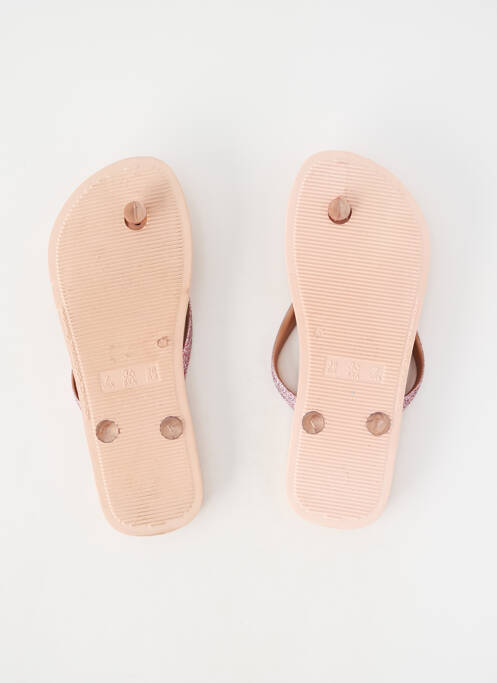 Tongs bout ouvert talon plat jusqu'à 3cm rose IPANEMA femme