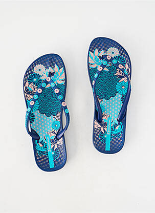 Tongs bout ouvert talon plat jusqu'à 3cm bleu IPANEMA femme