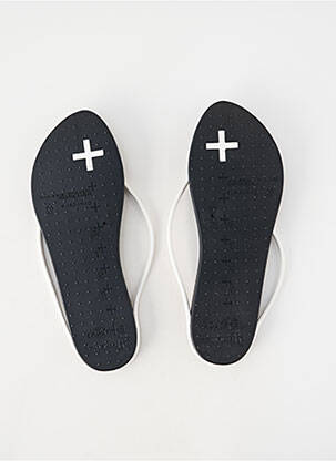 Tongs bout ouvert talon plat jusqu'à 3cm blanc IPANEMA femme