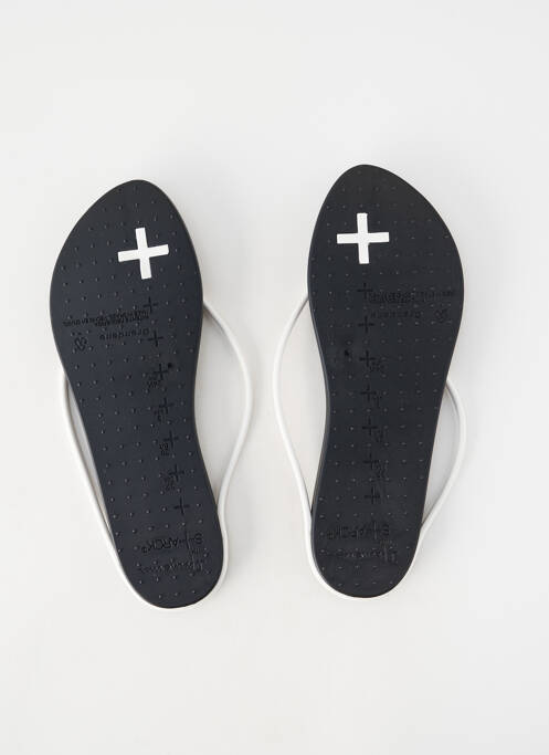 Tongs bout ouvert talon plat jusqu'à 3cm blanc IPANEMA femme