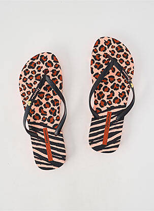 Tongs bout ouvert talon plat jusqu'à 3cm rose IPANEMA femme