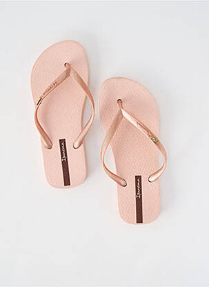 Tongs bout ouvert talon plat jusqu'à 3cm rose IPANEMA femme