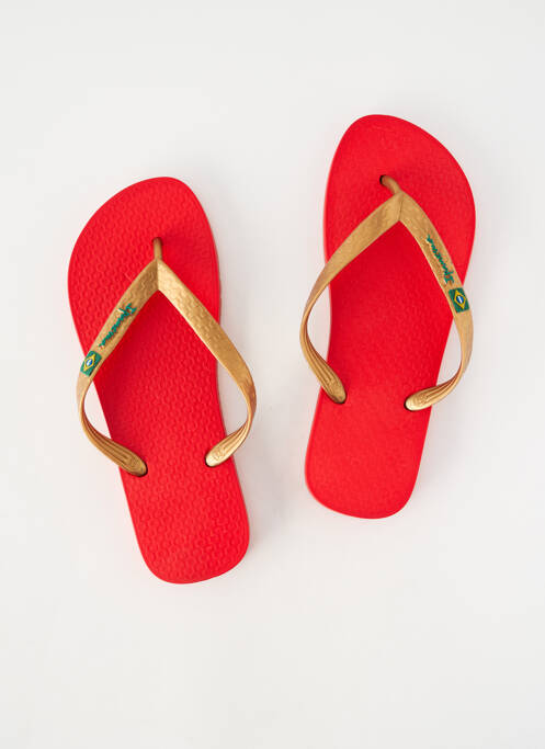 Tongs bout ouvert talon plat jusqu'à 3cm rouge IPANEMA femme