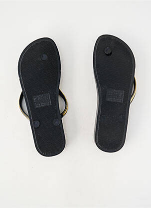 Tongs tissage satiné talon plat jusqu'à 3cm or IPANEMA femme