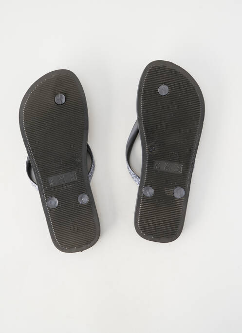 Tongs bout ouvert talon plat jusqu'à 3cm noir IPANEMA femme