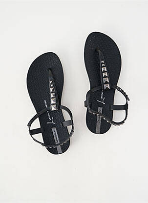Tongs bout ouvert talon plat jusqu'à 3cm noir IPANEMA femme