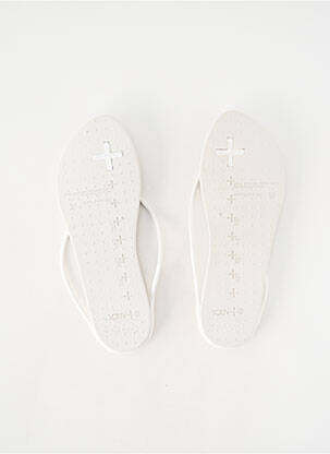 Tongs bout ouvert talon plat jusqu'à 3cm blanc IPANEMA femme
