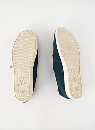Baskets bout rond talon plat jusqu'à 3cm vert ARMISTICE femme