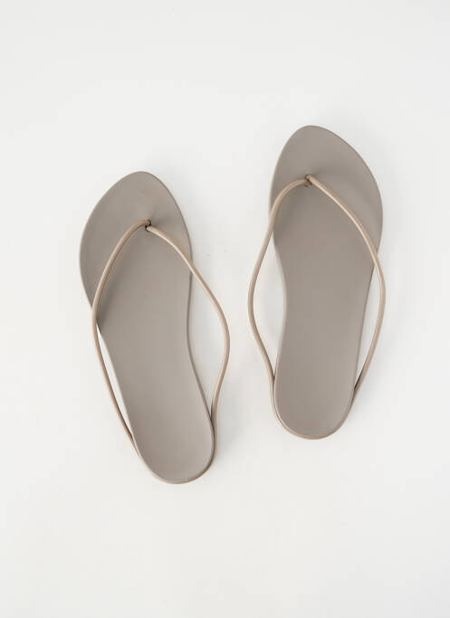 Tongs bout ouvert talon plat jusqu'à 3cm gris IPANEMA femme