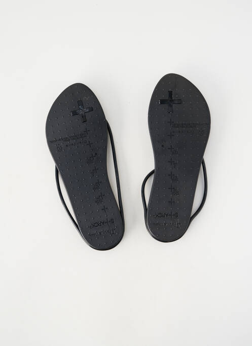 Tongs bout ouvert talon plat jusqu'à 3cm noir IPANEMA femme