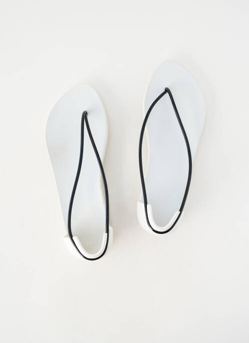 Tongs bout ouvert talon plat jusqu'à 3cm blanc IPANEMA femme